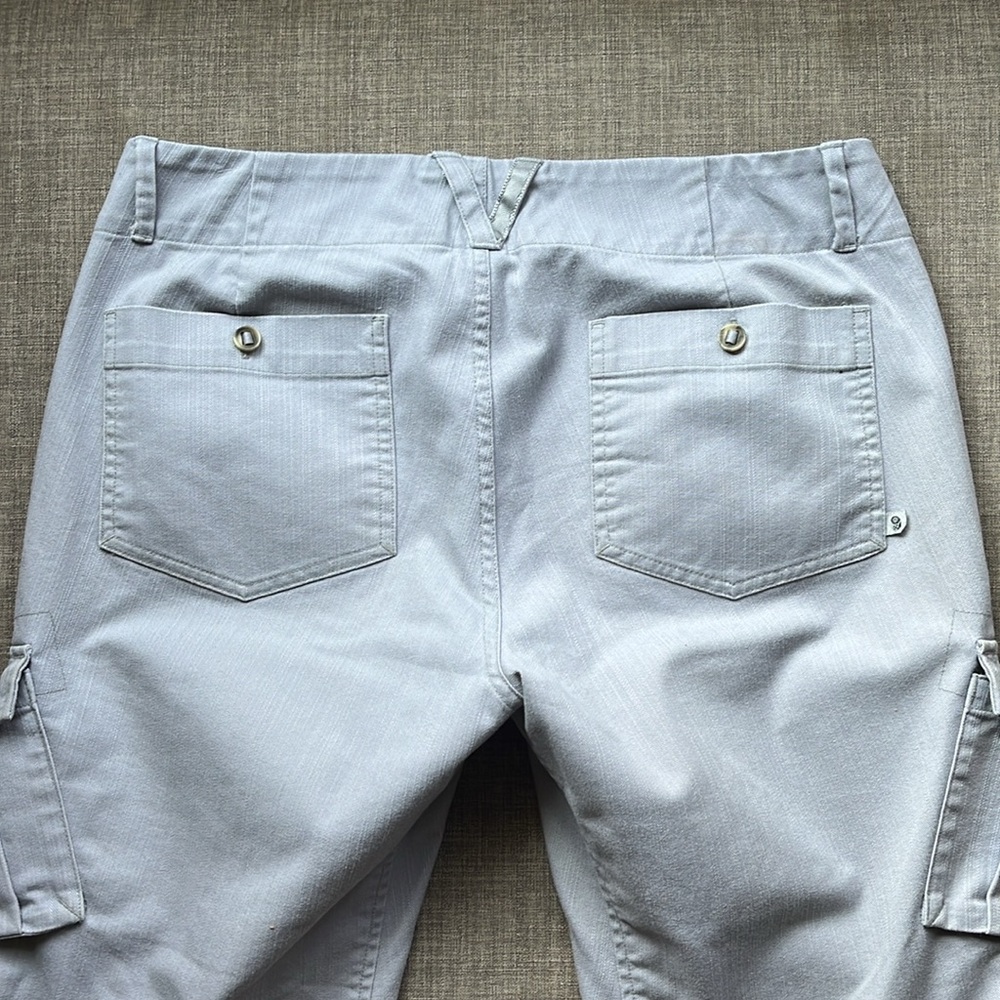 Mountain Hardwear Gray Cropped Pants Capri Pockets Size 4 - Picture 7 of 11